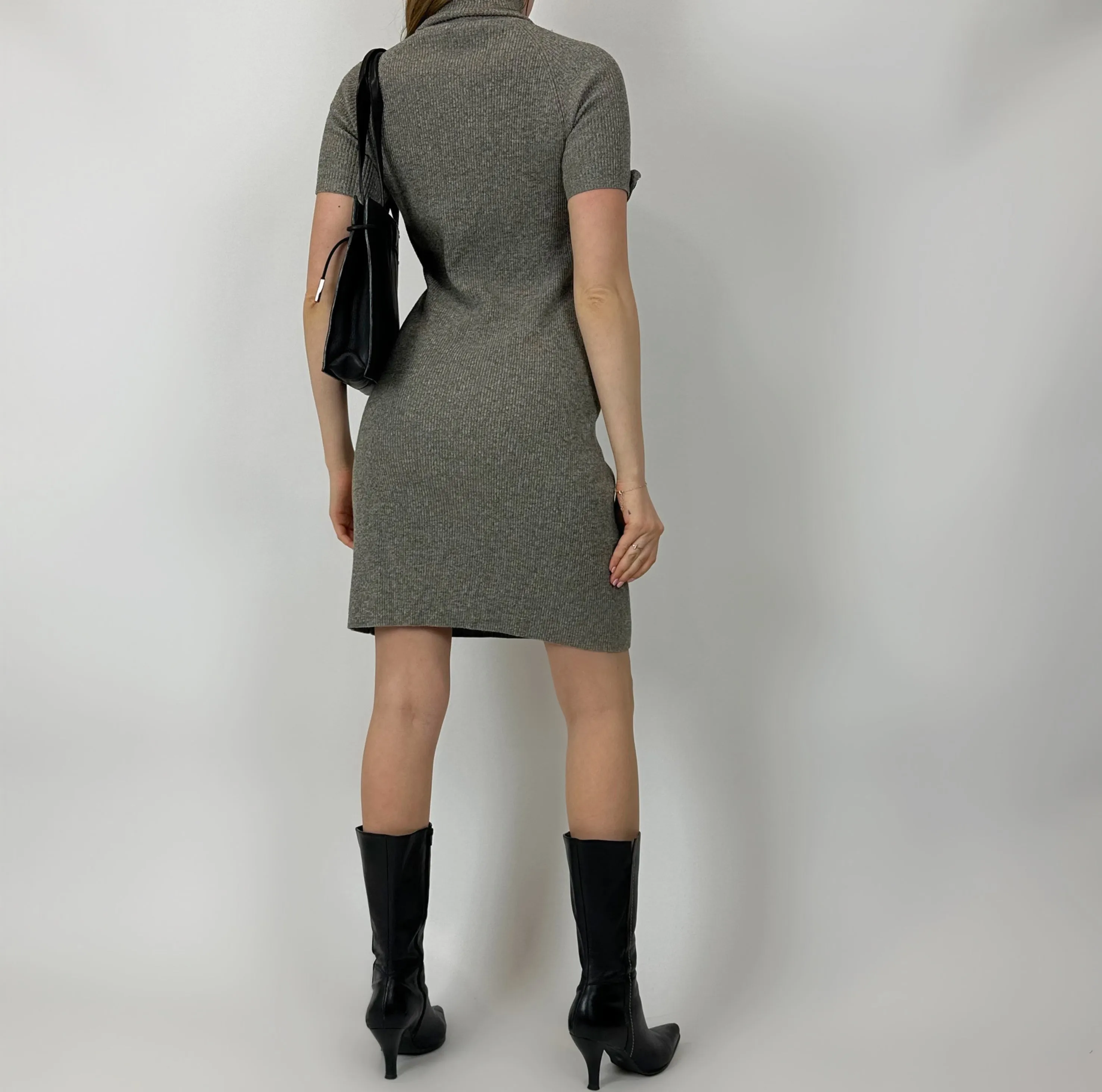 90s Grey Sweater Dress (M/L)