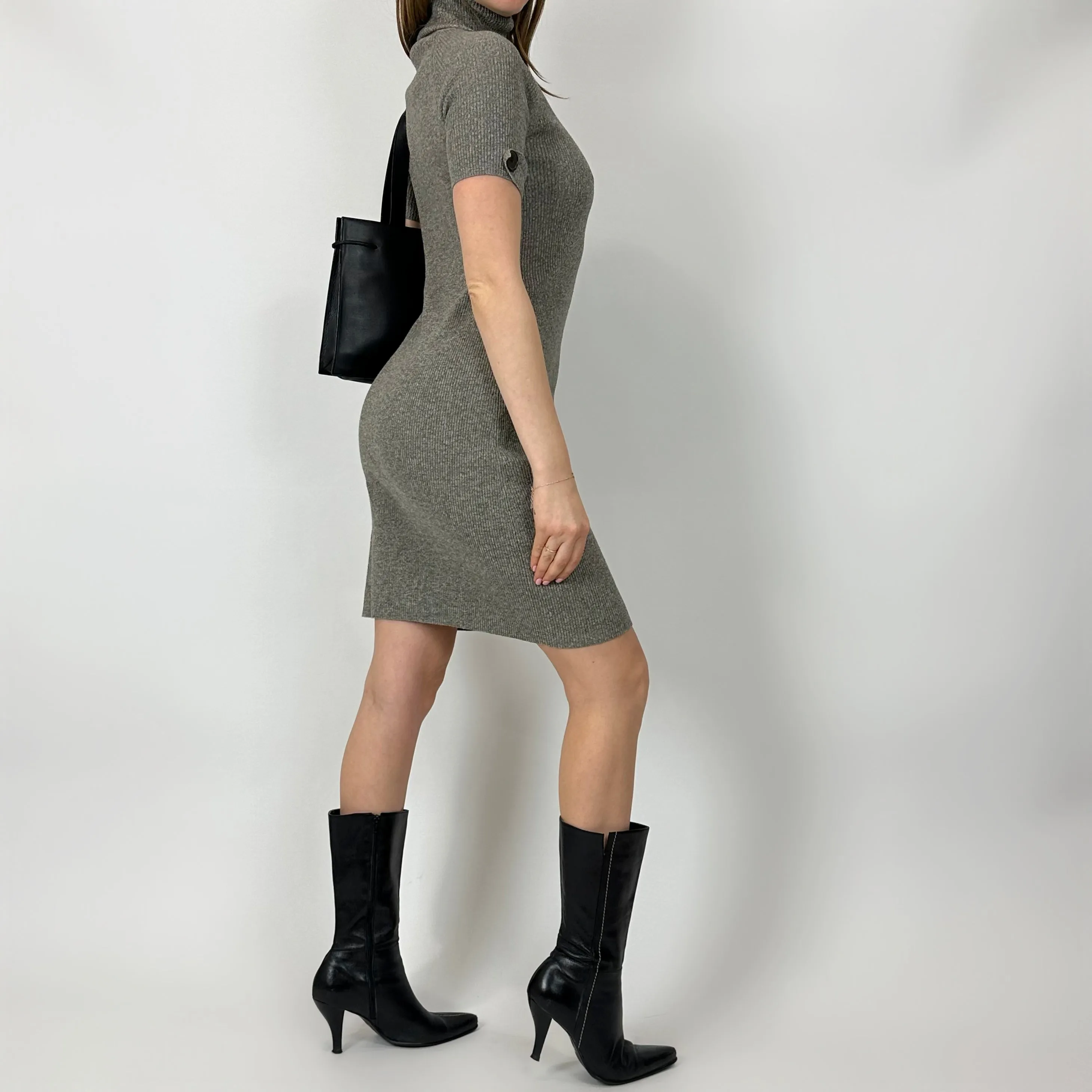 90s Grey Sweater Dress (M/L)