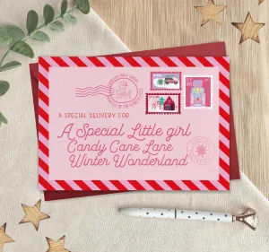 A Special Little Girl Christmas Card