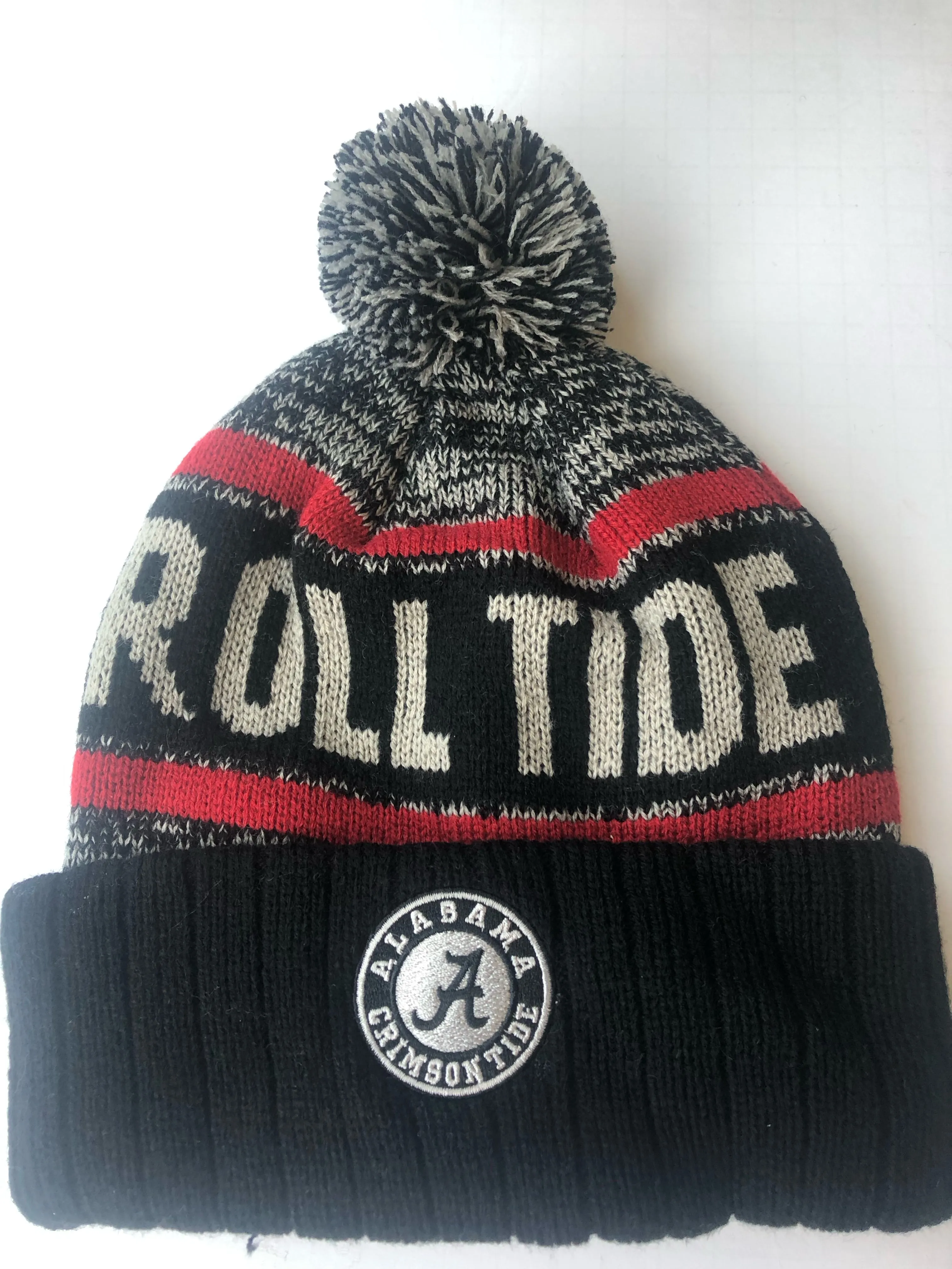 Alabama Crimson Tide Black Acid Rain Winter Hat