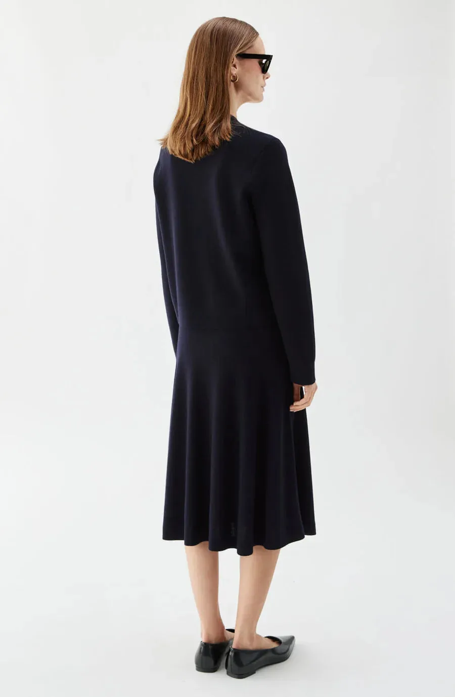Allie Solid Cardigan - Marine