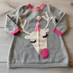 Baby Gap Reindeer Sweater Dress