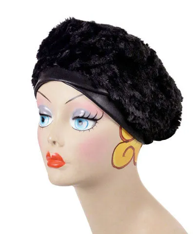 Beret, Reversible -  Desert Sand Sand Faux Fur (SOLD OUT)
