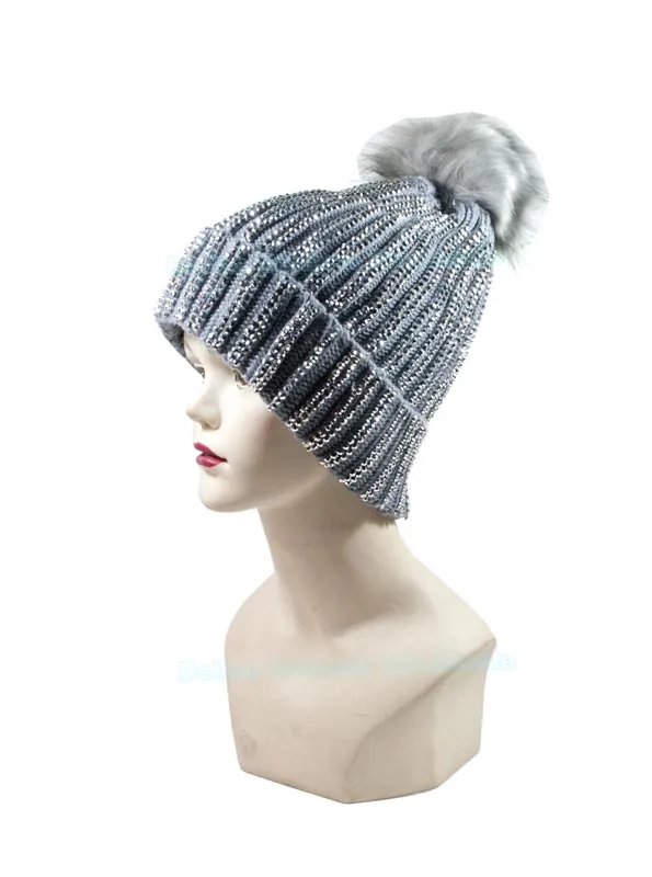 Bling Bling Fashion Thermal Beanie Hats Wholesale