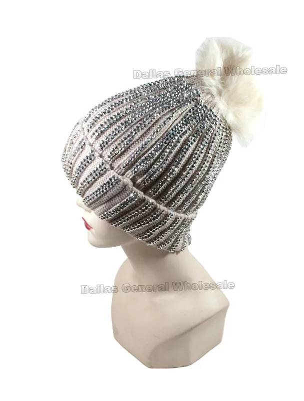 Bling Bling Fashion Thermal Beanie Hats Wholesale
