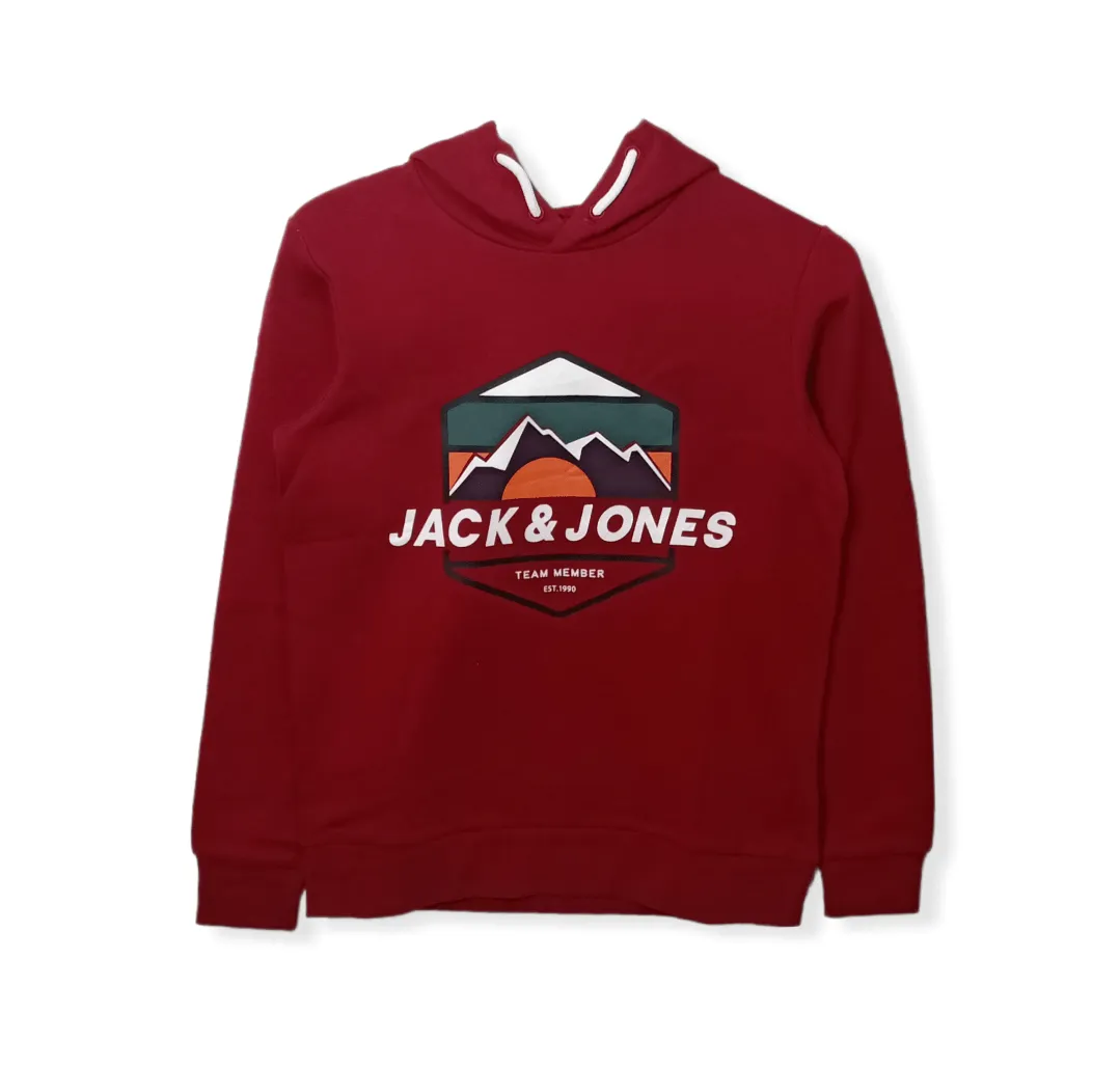 Boy J&J Sweatshirt  - Crimson x Orange