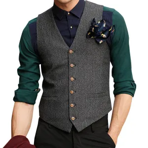British Style Checked Vest
