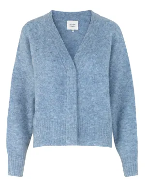 Brook Knit Boxy Cardigan - Blue Bonnet