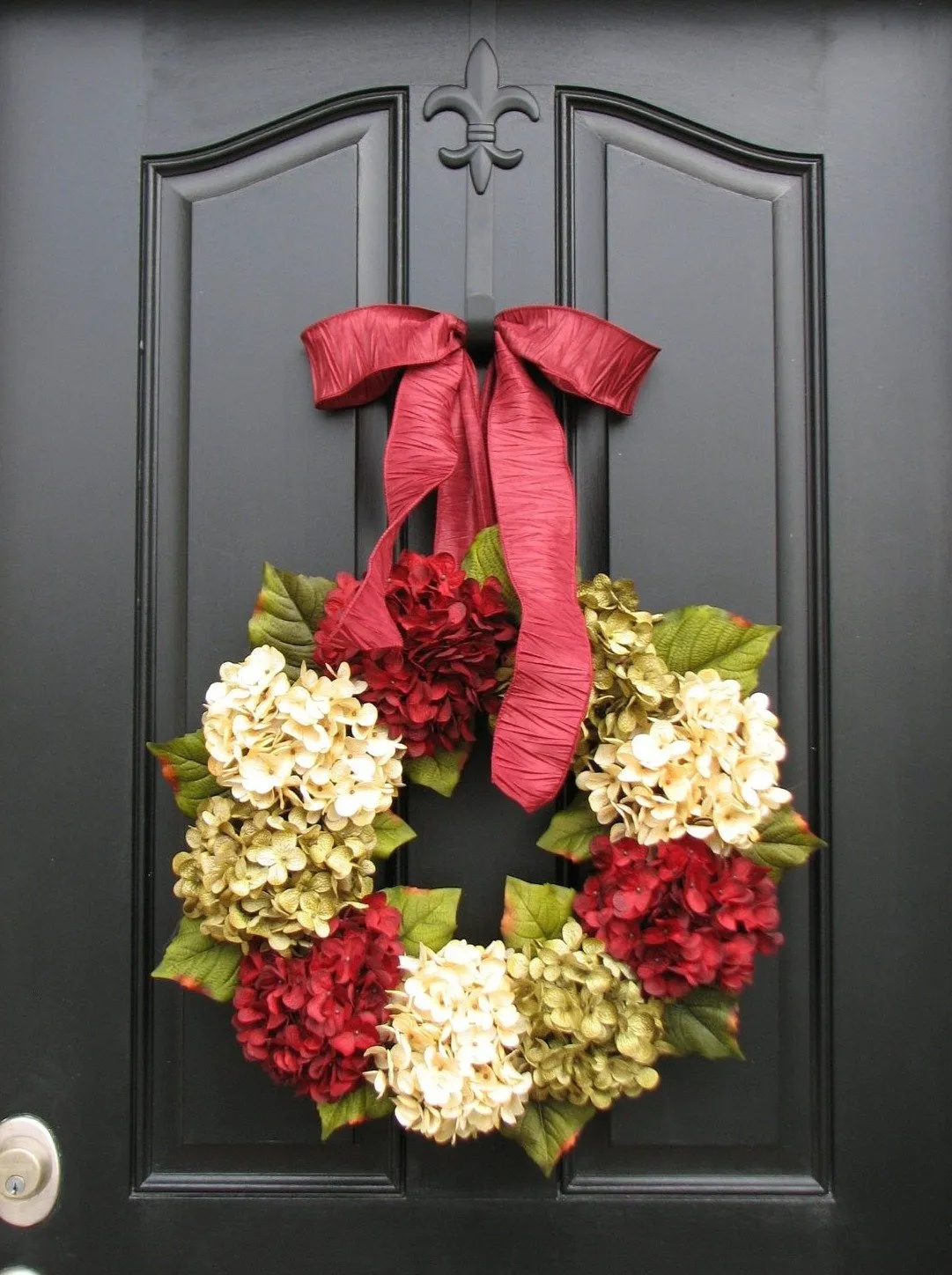Christmas Hydrangea Wreath