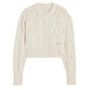Chunky Cable Cardigan - Ecru