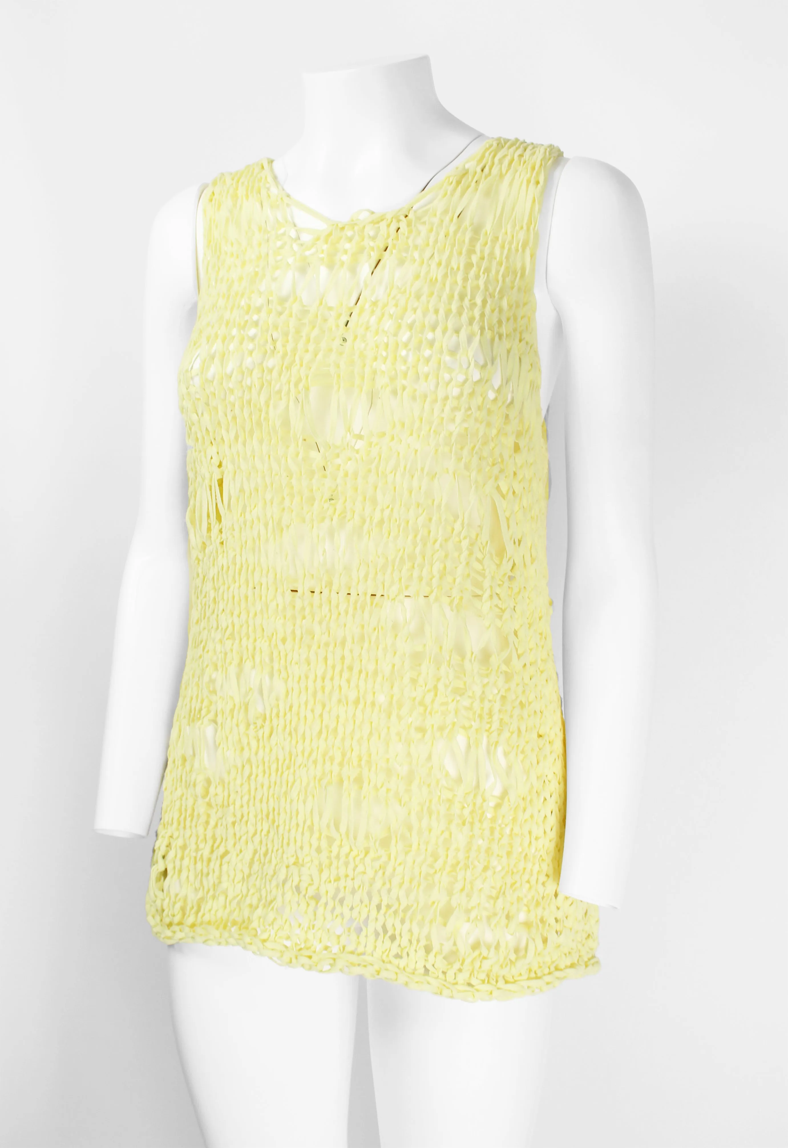 COMME DES GARCONS TRICOT 2002 KNITTED MESH VEST
