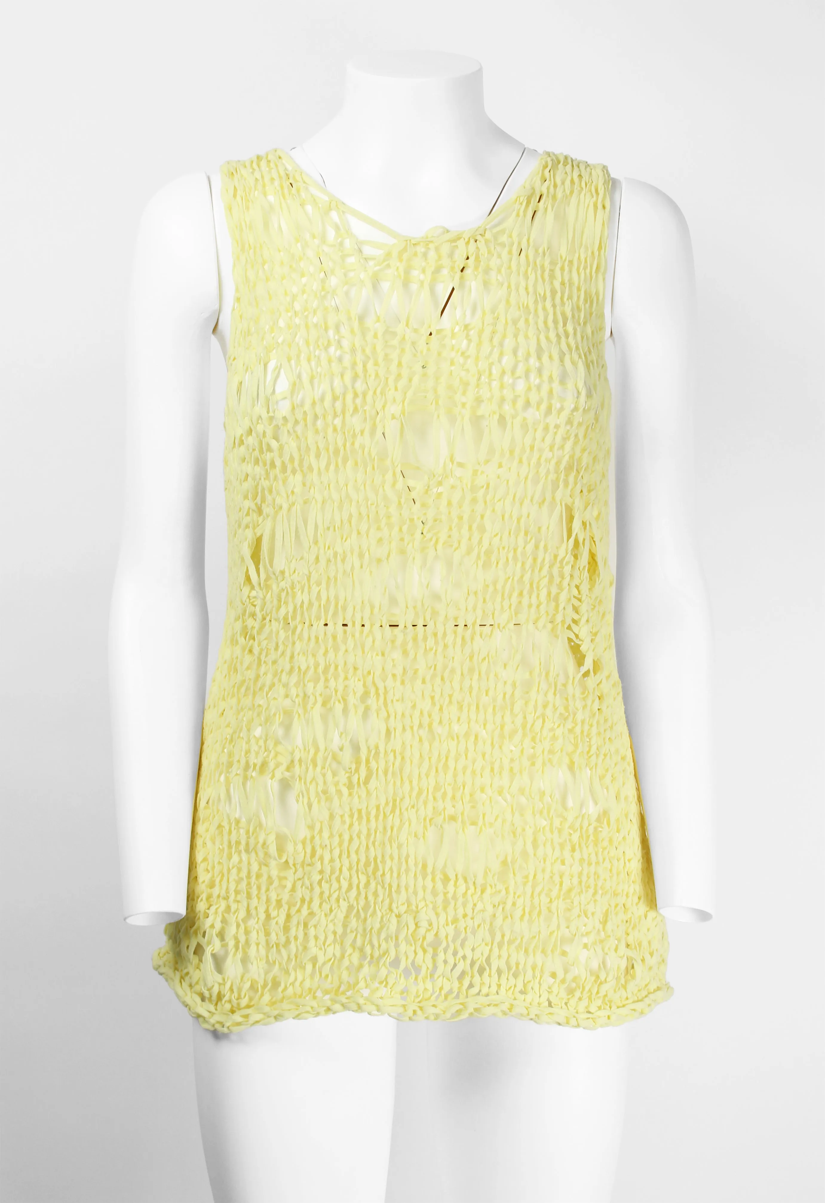 COMME DES GARCONS TRICOT 2002 KNITTED MESH VEST