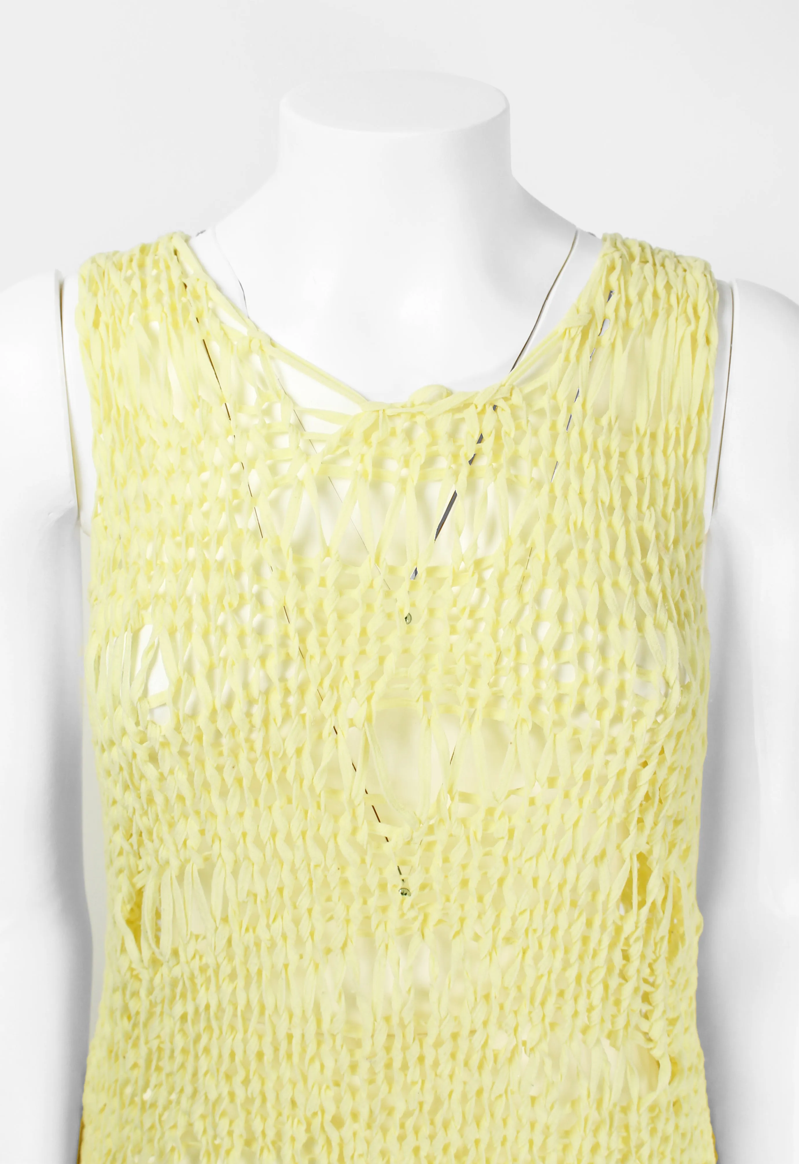 COMME DES GARCONS TRICOT 2002 KNITTED MESH VEST
