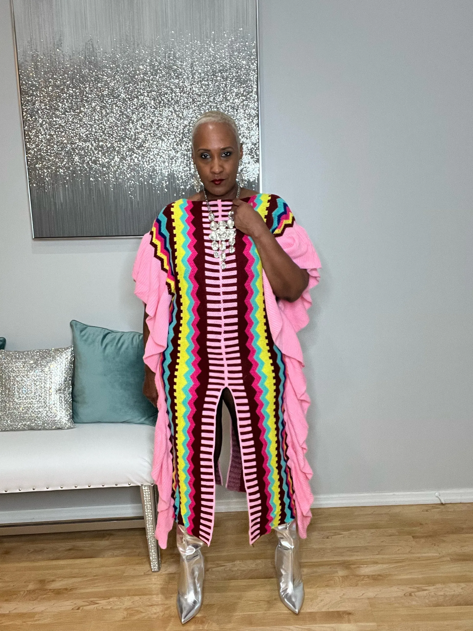 Cotton Candy Sweater Dress