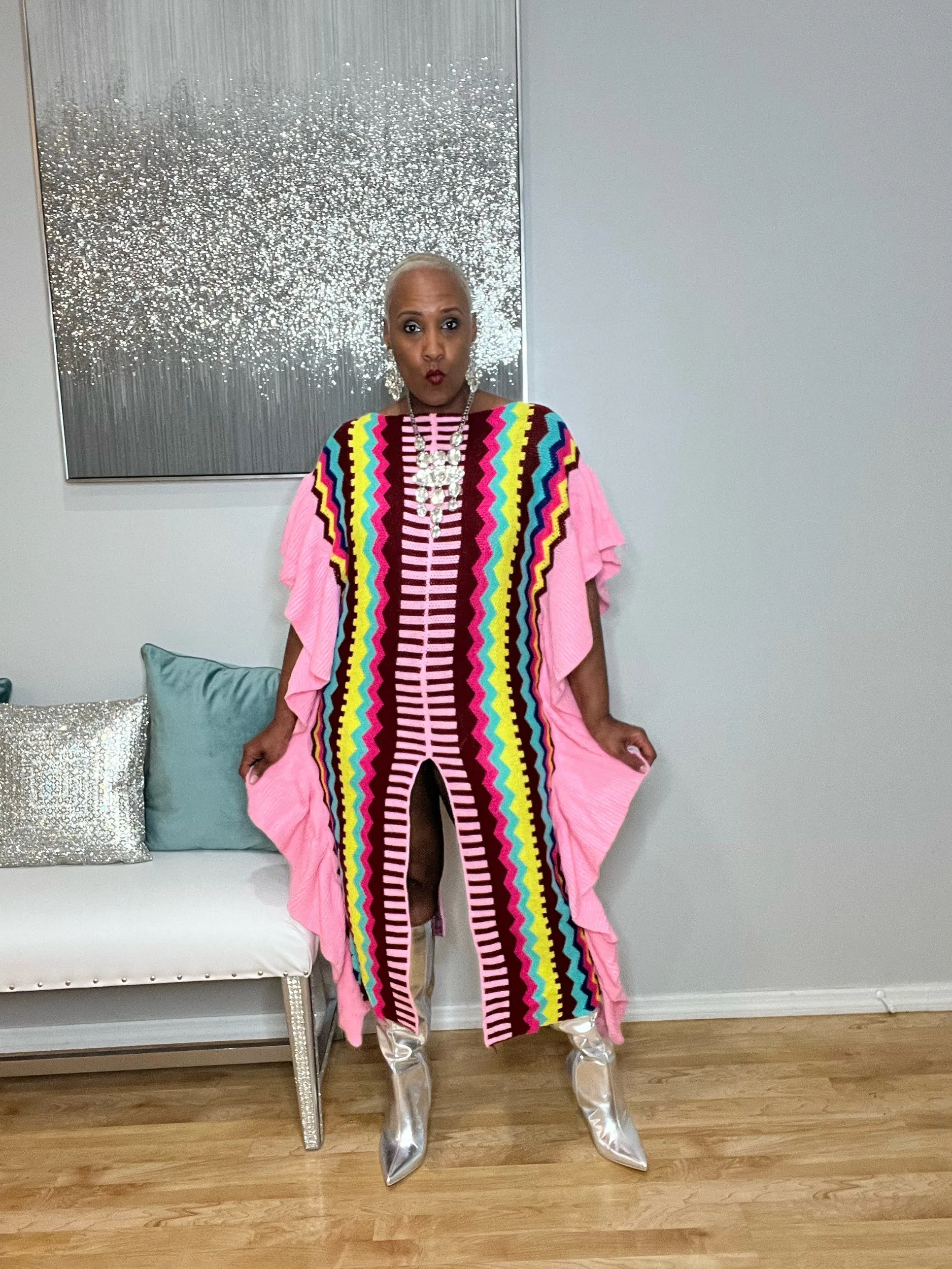 Cotton Candy Sweater Dress