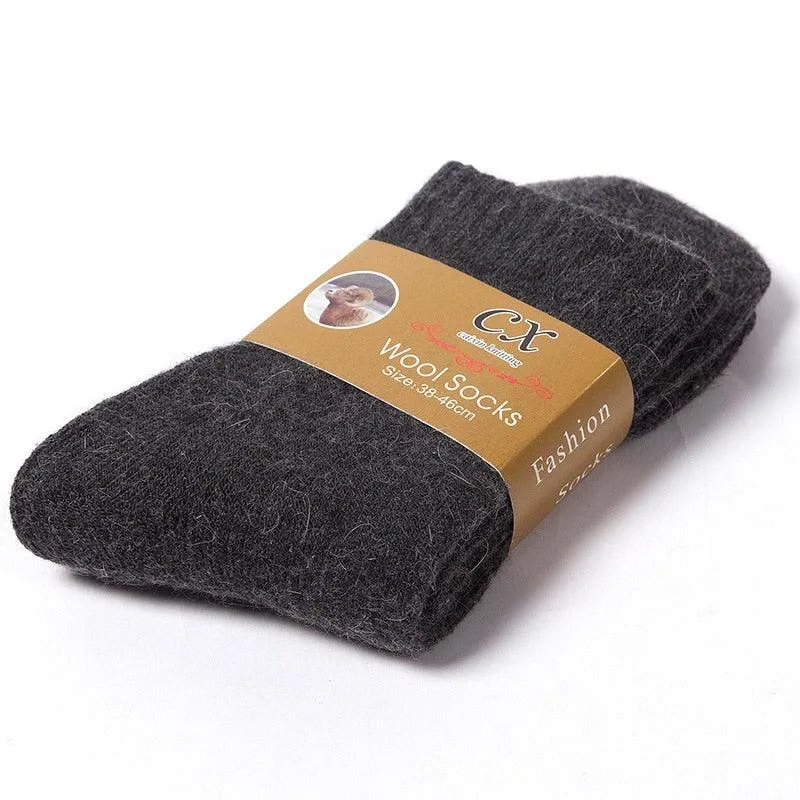 Cozy Men's Winter Wool Socks Set | 5 Pairs for Ultimate Warmth and Style