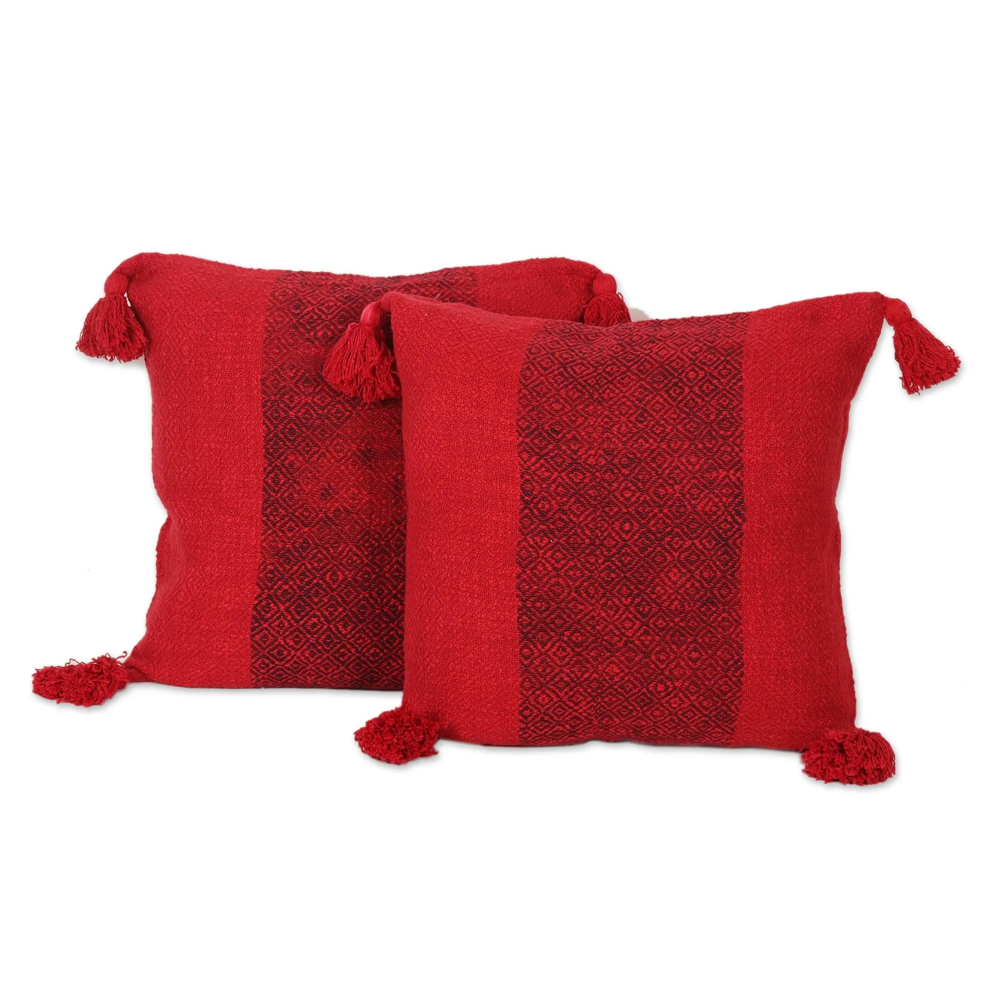 Crimson Cotton Cushion Covers  - Celebrate the Magic