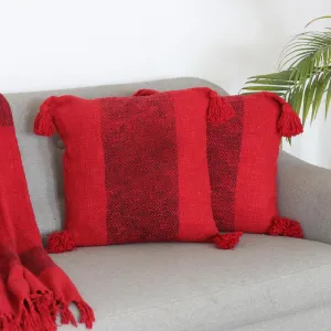 Crimson Cotton Cushion Covers  - Celebrate the Magic