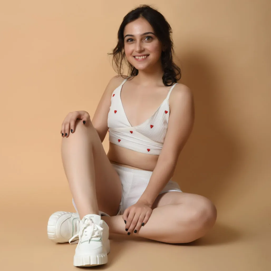 Crimson Hearts Co-ord Set