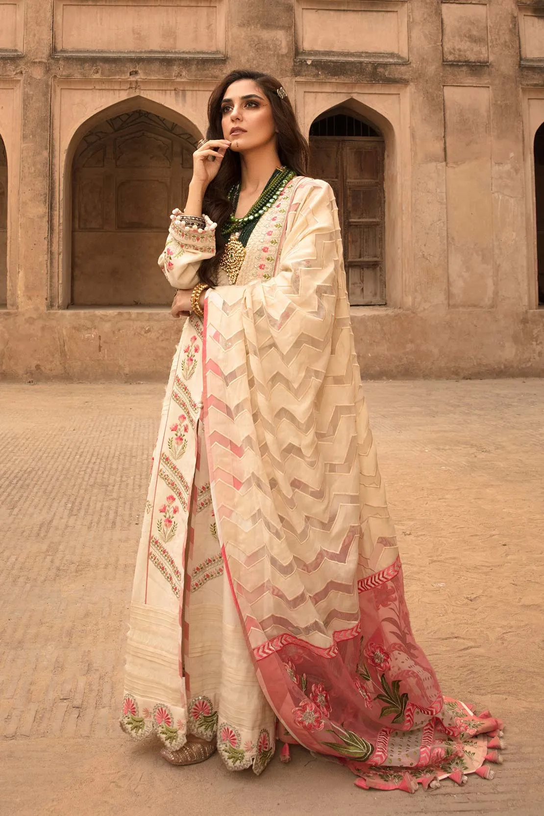 Crimson X Saira Shakira Winter Collection 2020 – Sunehra Gota - Pearl