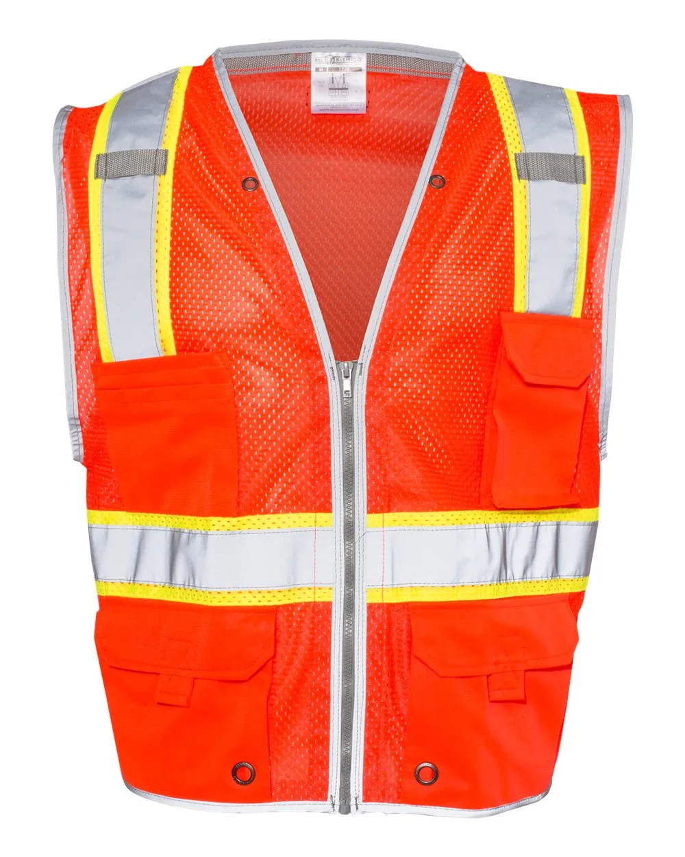 Custom Embroidery - Kishigo - Premium Brilliant Series® Heavy-Duty Class 2 Vest - 1510-1511
