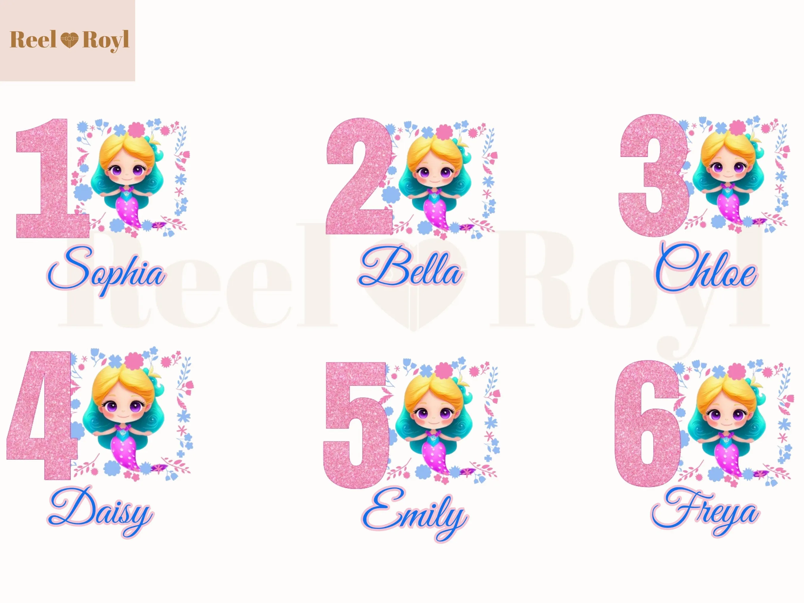 Custom Name 1st Birthday Little Girl Mermaid Baby Bodysuit Birthday Party