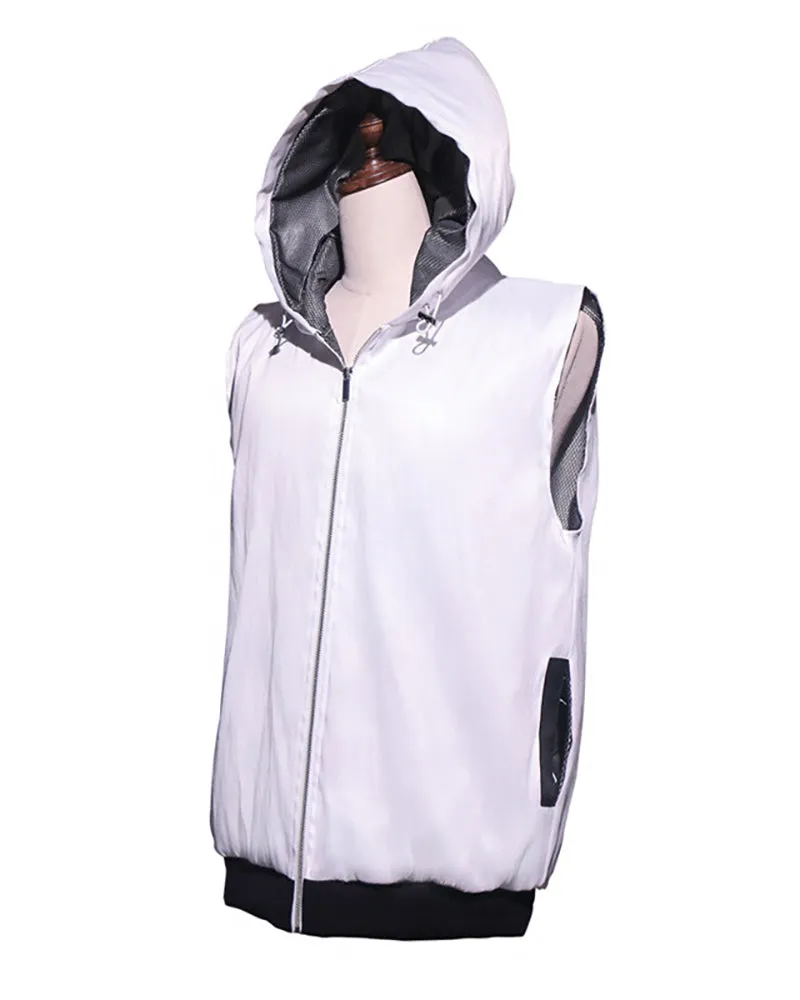 Cyberpunk Rave Clothing Luminous Hooded Vest