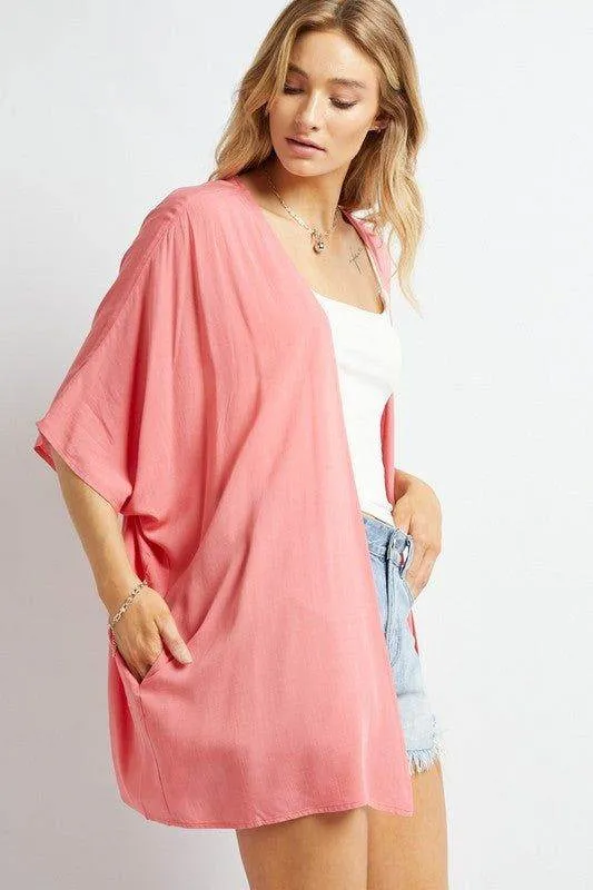 Davi & Dani | Favorite Solid Kimono Cardigan