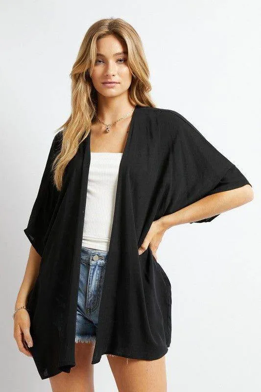 Davi & Dani | Favorite Solid Kimono Cardigan