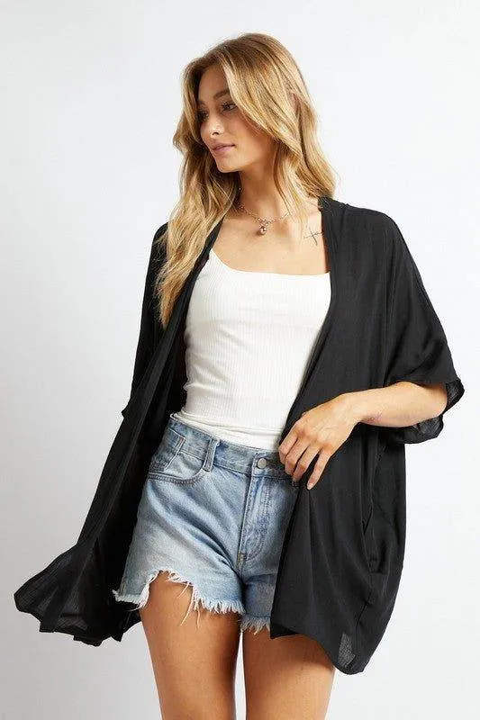 Davi & Dani | Favorite Solid Kimono Cardigan