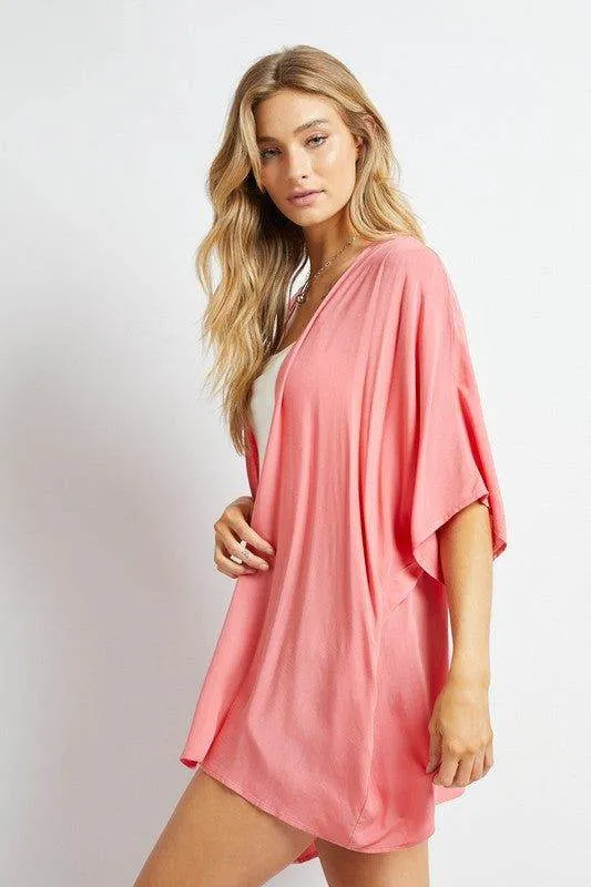 Davi & Dani | Favorite Solid Kimono Cardigan