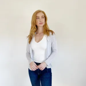 Divided Knit Grey Lightweight Cardigan Sweater Medium