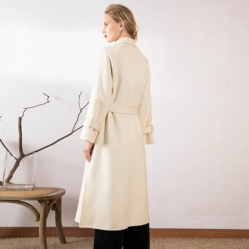 Double-sided Long High-end European Cashmere Coat
