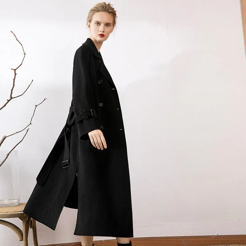 Double-sided Long High-end European Cashmere Coat