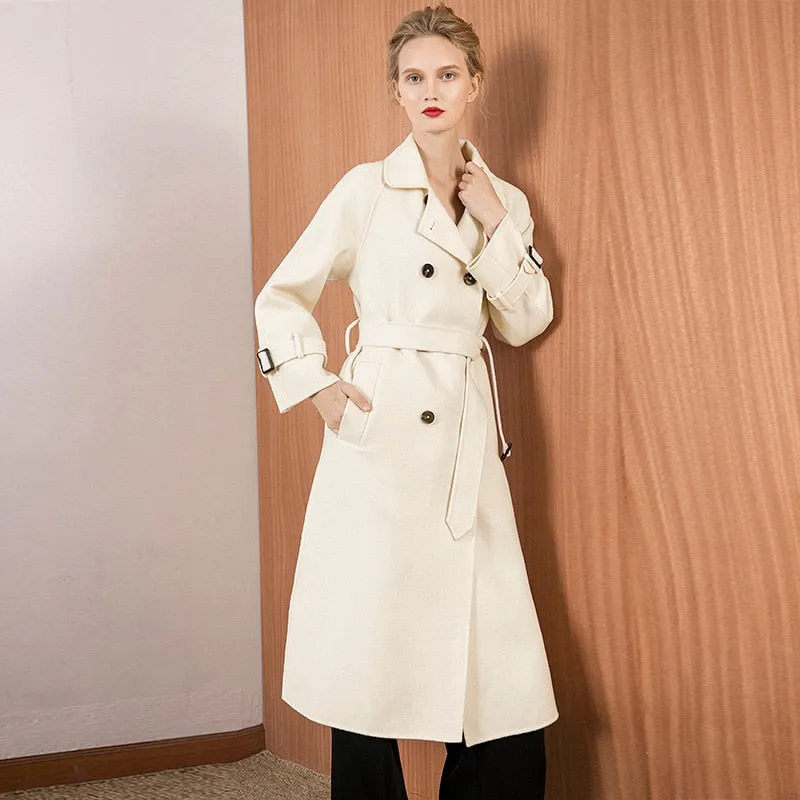 Double-sided Long High-end European Cashmere Coat