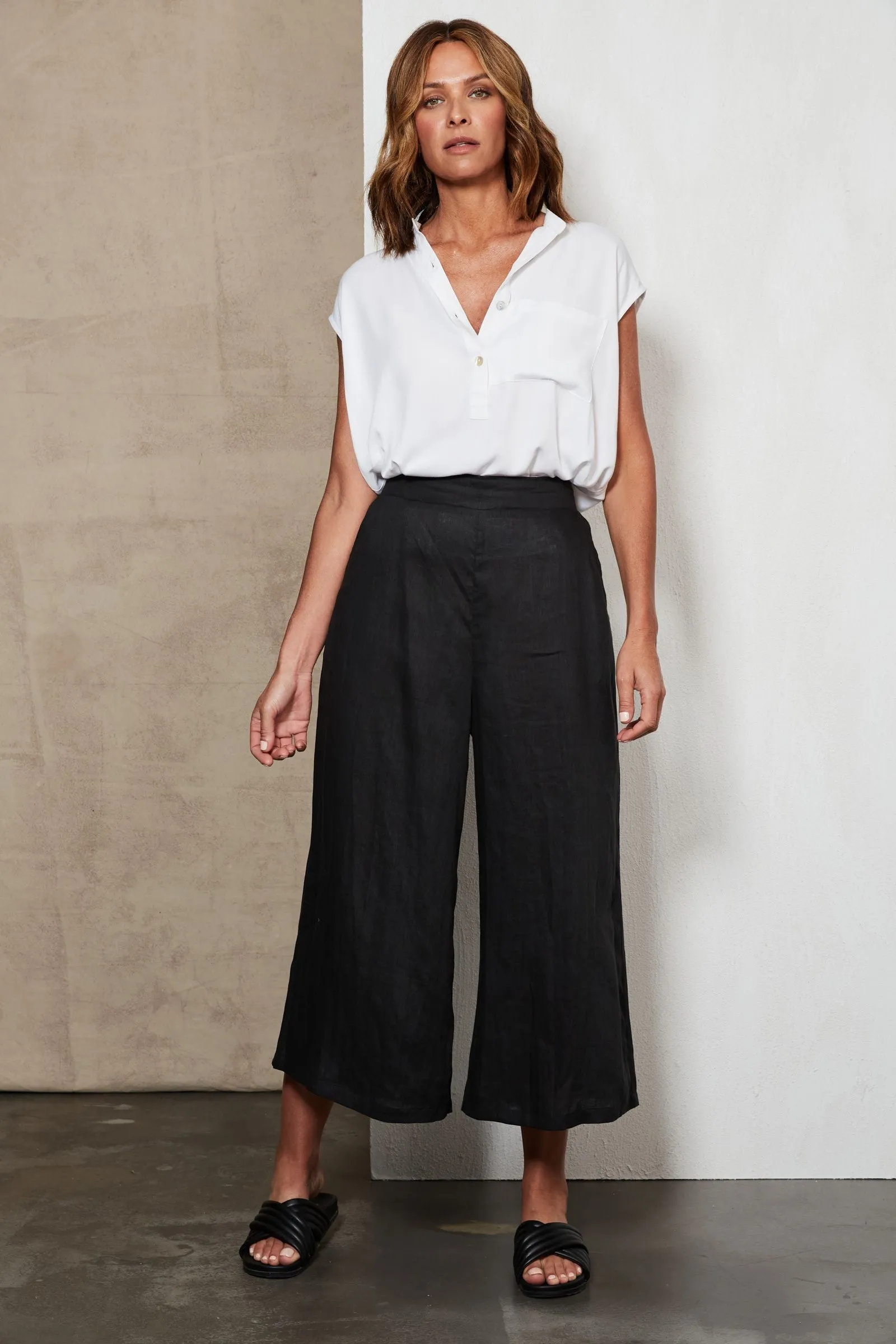 Eb & Ive 'Studio Crop Pant' - Ebony