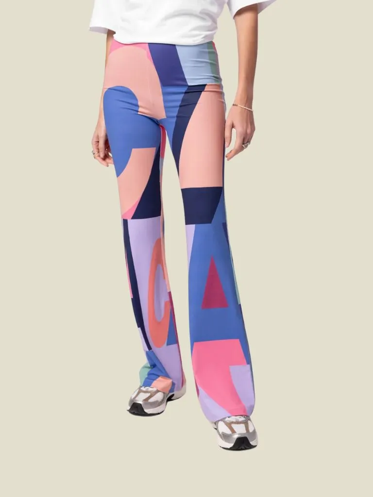 Flare Pants Wild Letters