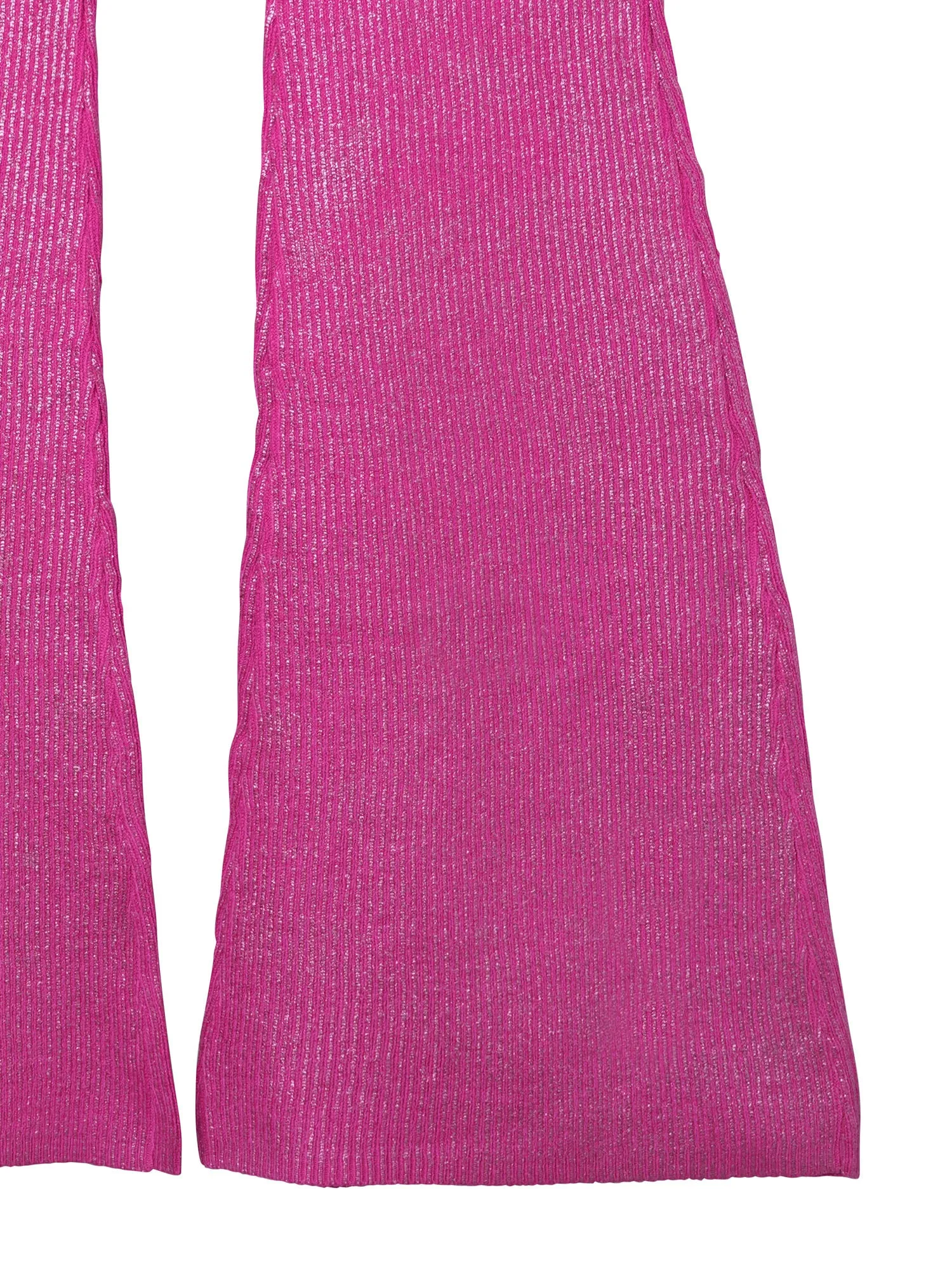 Foil Printed Flared Knit Pants