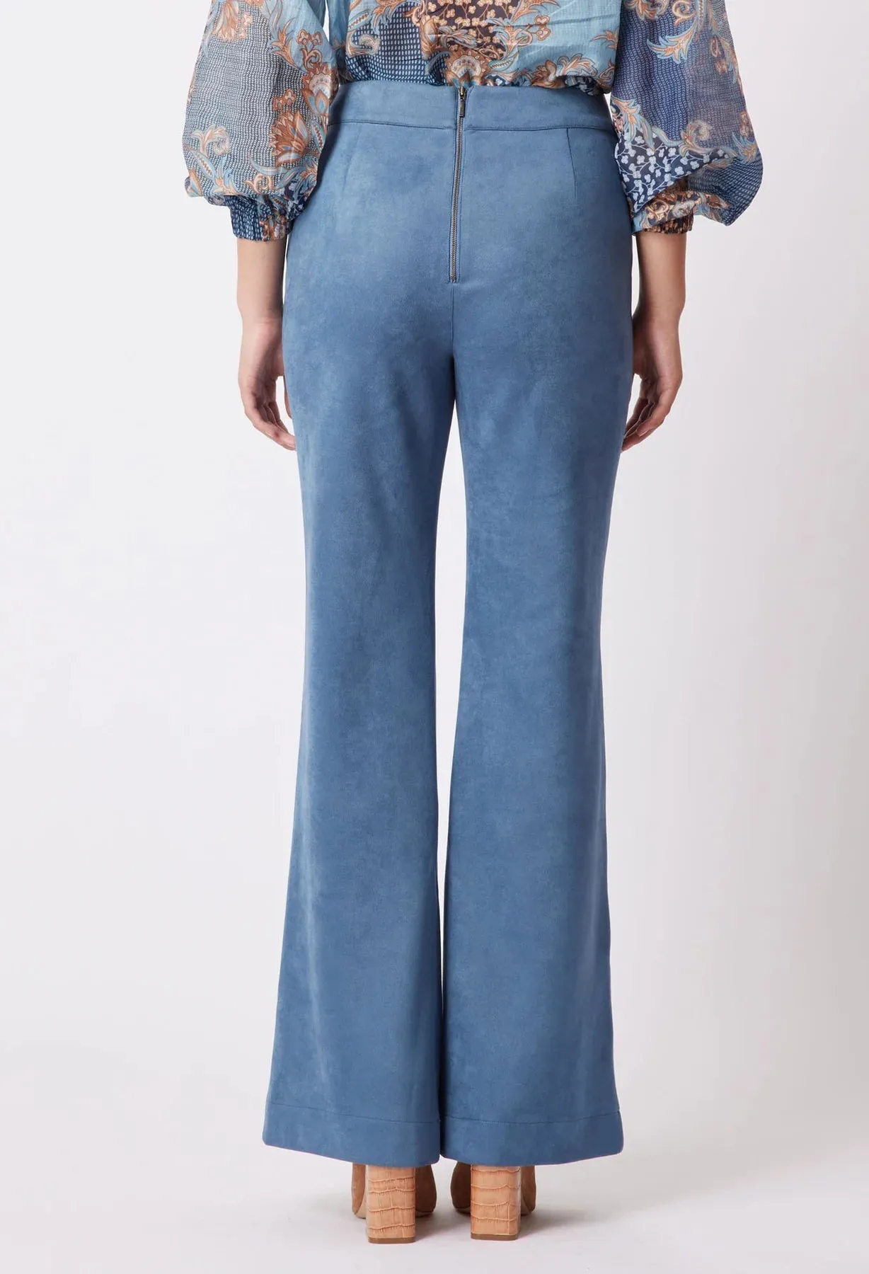 Getty Faux Suede Flared Pant
