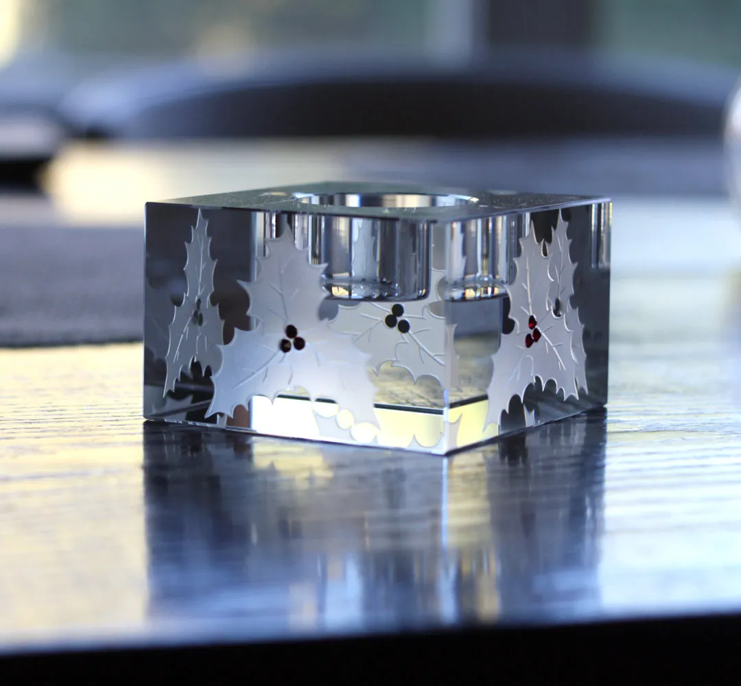 Holly Tea Light Holder
