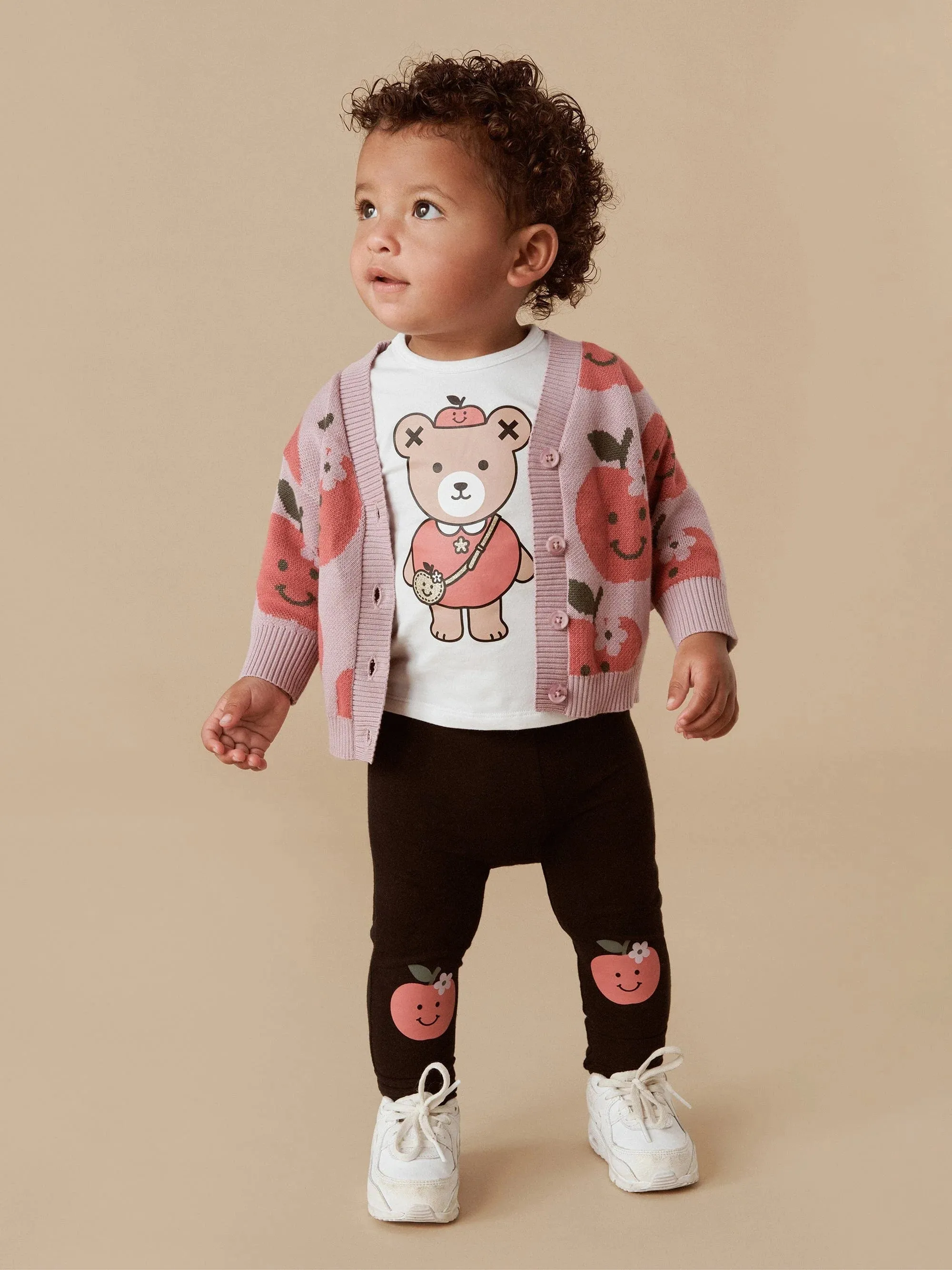 HUXBABY APPLE BOXY CARDI