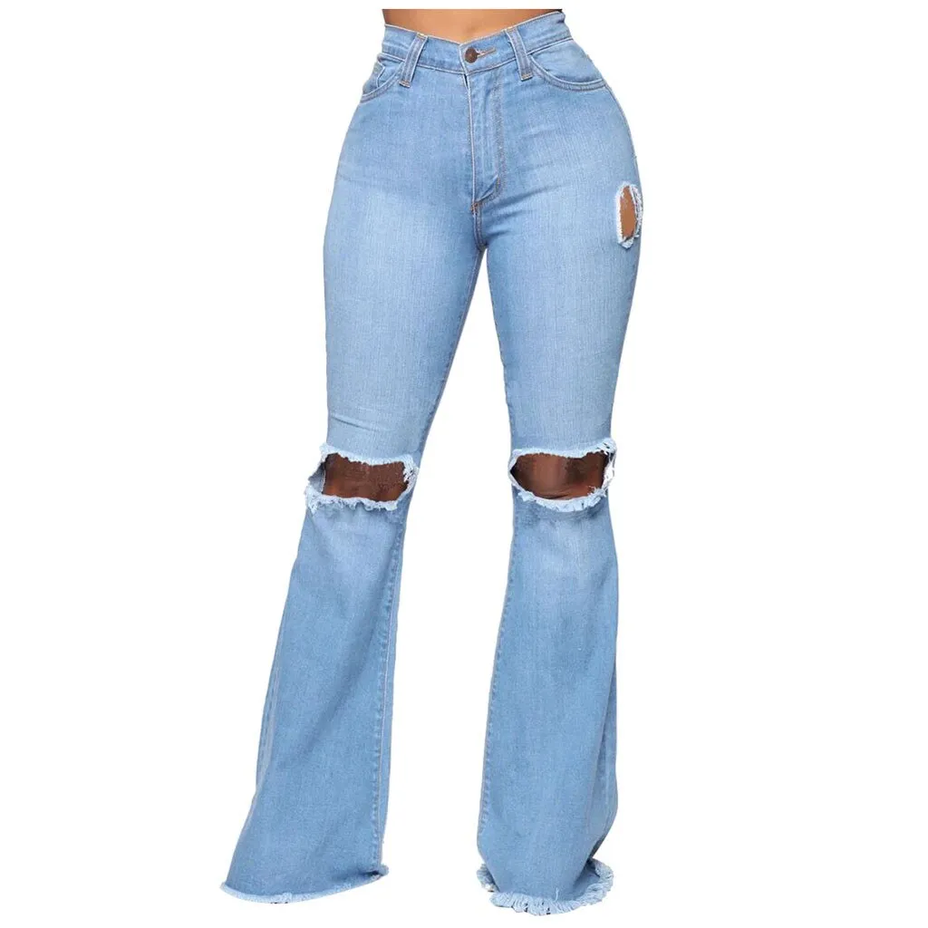 Jeans w/ Flared Legs