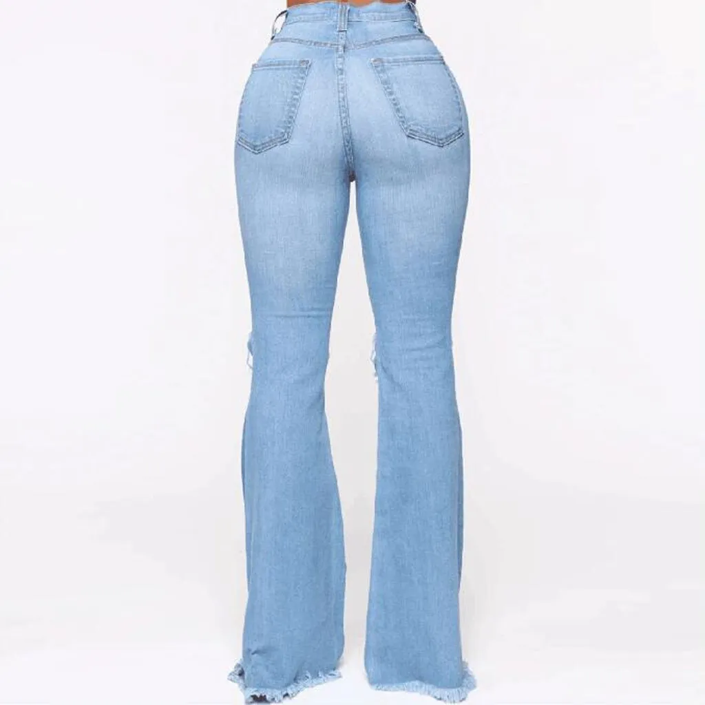 Jeans w/ Flared Legs