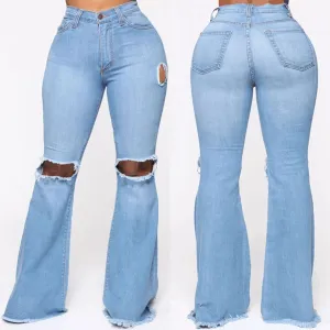 Jeans w/ Flared Legs