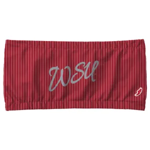 League WSU Striped Bandeau Top