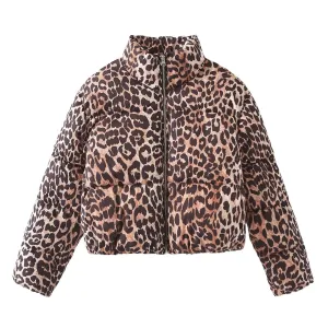 Leopard-print Cotton Jacket