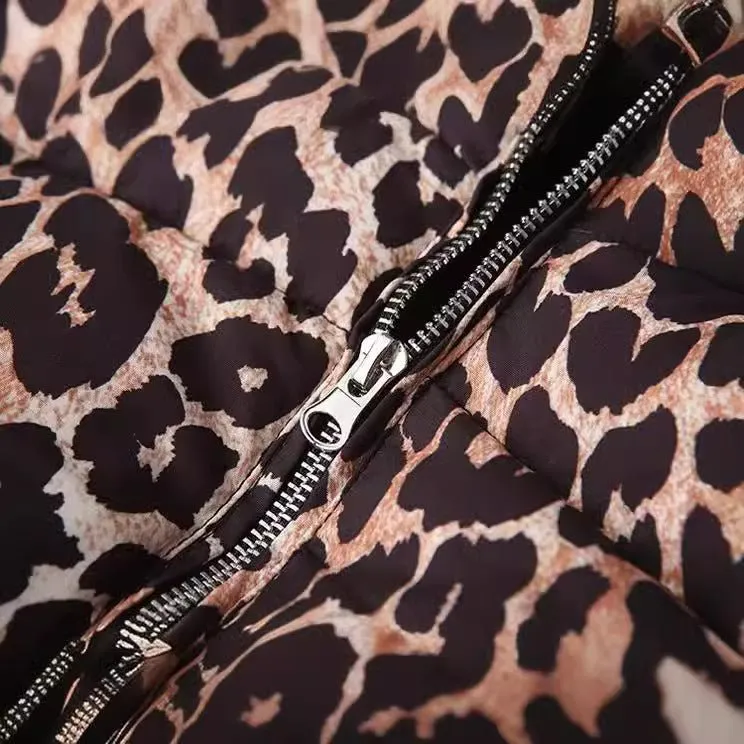 Leopard-print Cotton Jacket