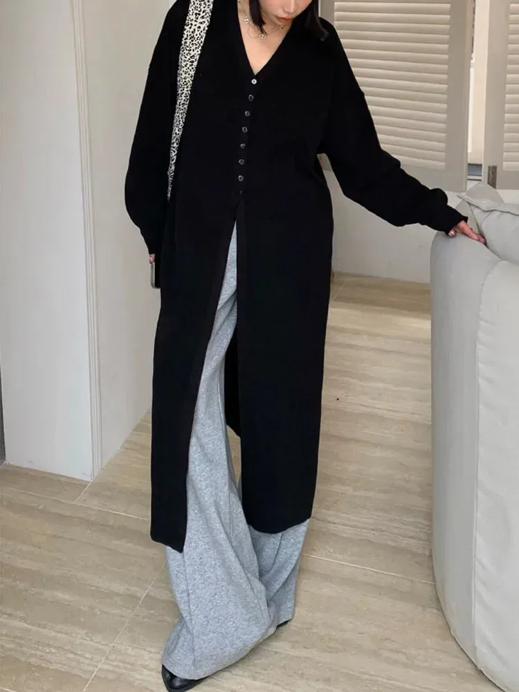 Lite Gothic Style Split Cardigan