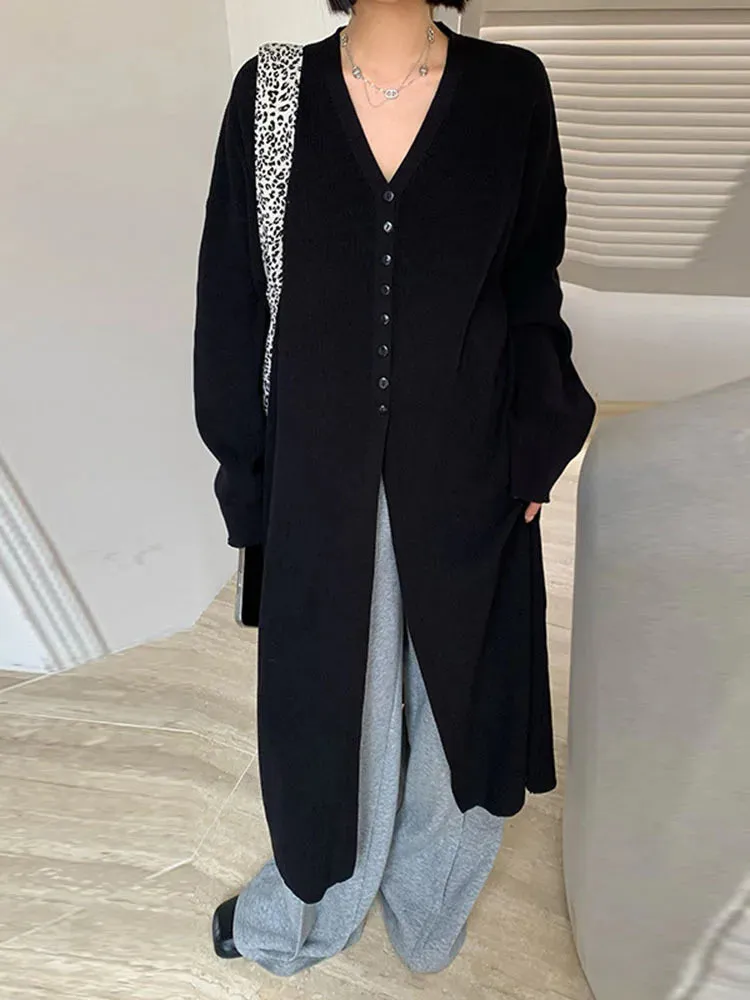 Lite Gothic Style Split Cardigan