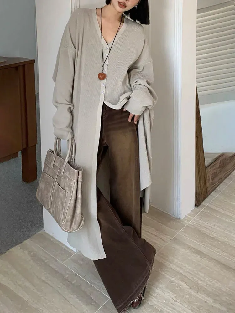 Lite Gothic Style Split Cardigan